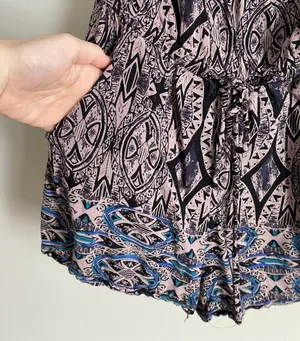Strapless Patterned Romper thumbnail 4