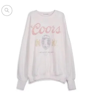 COORS White Oversized Laundry Room Sweatshirt thumbnail 5