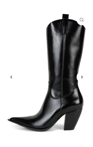 Jeffrey Campbell Reckon black leather boots thumbnail 1