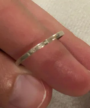 ring band sterling silver 925 size 6.75 love engrave thumbnail 2
