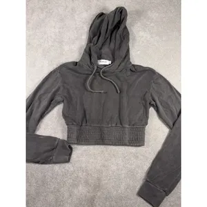 Talentless grey cropped boxing‎ hoodie women Xs thumbnail 3