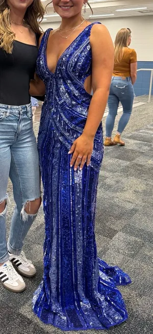 Blue Formal Dress Size 2 thumbnail 1