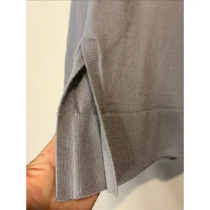 Banana Republic 100% Merino Wool Turtleneck Lightweight Sweater Steel Grey Small thumbnail 4