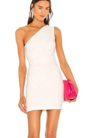 Michael Costello Ava Dress in Ivory thumbnail 1