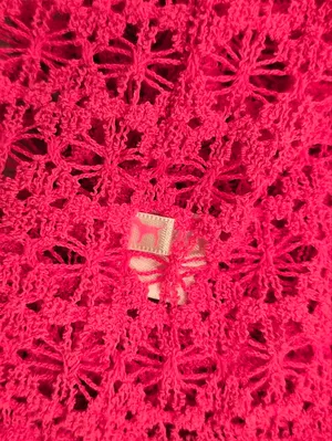 Victoria's Secret PINK Top Crochet Style Cover Up L Pink thumbnail 5