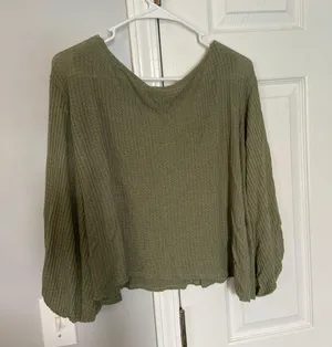 Green Drop Shoulder Top thumbnail 2