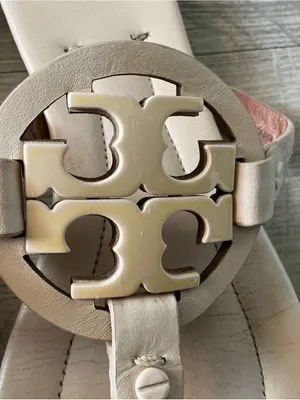 Tory Burch Miller Sandals in Light Beige Leather with Logo Medallion thumbnail 6