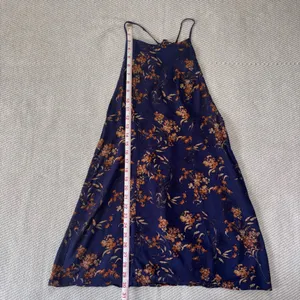 Free People Navy Blue Floral In Control Mini Babydoll Slip Dress Sundress Sz Sm thumbnail 4