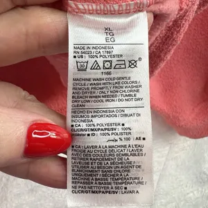 Old Navy XL Long Sleeve Half Zip‎ Oversized Textured Sweatshirt Women's Pink thumbnail 7