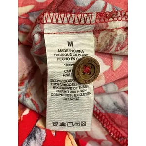 Garage Red Floral Skirt Size Medium Pockets (3644) thumbnail 6