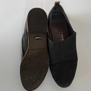 Dr. Scholl's Black and Gray Slip-On Shoes thumbnail 3