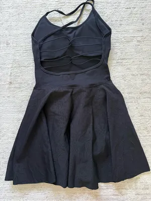 SHEIN Black Halter Peplum Mini Dress with Shorts (Size XS) thumbnail 4