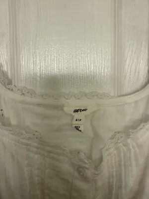 Aerie White Lace Blouse thumbnail 4