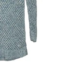 Gap Open Knit Sweater Size‎ Medium Blue Womens Cotton Nylon Blend LS thumbnail 3
