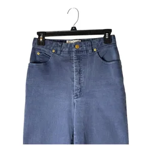 St John Jeans Women 4 Blue Medium Denim High Rise Tapered Leg Mom‎ Luxury Preppy thumbnail 3