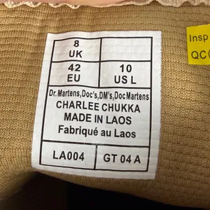 Dr. Martens Charlee Chukka Boots Womens 10 UK 8 Milled‎ Nubuck Parchment Beige thumbnail 11