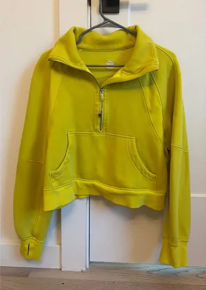 Lululemon Yellow Scuba Half-Zip lemonade  thumbnail 1