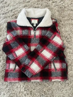 Forever 21 Plaid Fleece Pullover thumbnail 1