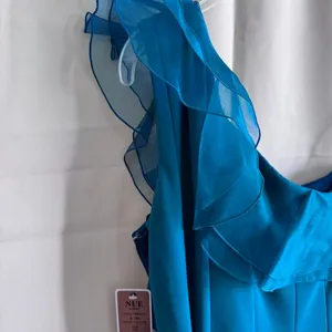 Nue by Shani NWT Blue Sheer Dress with lining& stick ribbon around chest to‎ s thumbnail 2