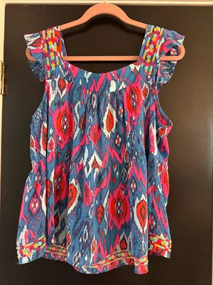 Savanna Jane embroidered tank top Blue Size M thumbnail 2