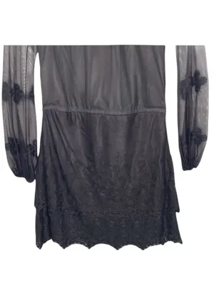 new Chaser ✶ Vintage Inspired Lace Off Shoulder Boho Cocktail Dress ✶ Black ✶ XS thumbnail 10