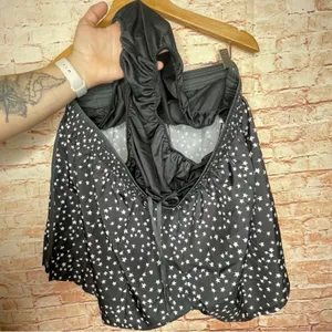 Plus Size Nike 10K Americana Running Shorts Black with Silver Star detailing thumbnail 4