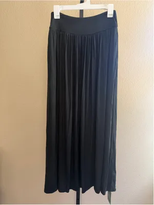 Size M (Regular) Halara Ribbed High Waisted Pocket Flare Flowy Maxi Casual Skirt thumbnail 2
