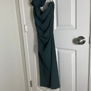 Zara Woman’s Draped Cut-Out Strapless Dress Size Large thumbnail 6