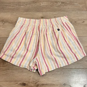 GAP Striped Shorts Womens Linen Size Small S‎ Elastic Waist Casual thumbnail 2