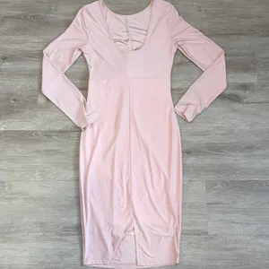 Windsor Dress Bodycon Pink Midi Ruched M thumbnail 5