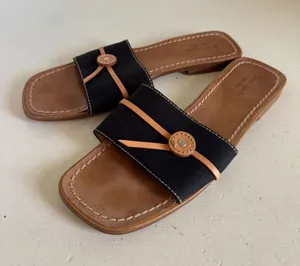 Kate Spade Alex flat‎ slide sandals size 9B thumbnail 1
