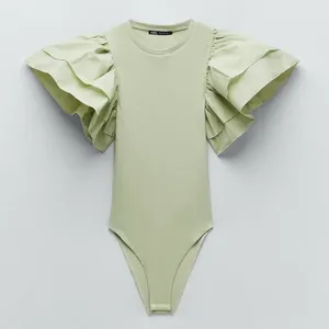 ZARA ‼️ Puff Sleeve Ribbed Bodysuit‼️ thumbnail 1
