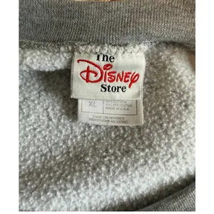 RARE Vintage Disney Store Big Print Mickey Mouse Crewneck Gray Xtra Large thumbnail 4