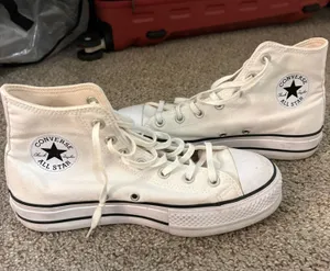 White Platform Converse High-Top thumbnail 1