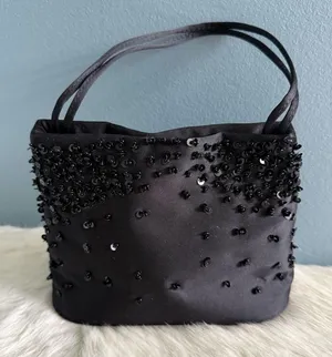 The Limited Black Beaded Sequin Mini Evening Bag thumbnail 1