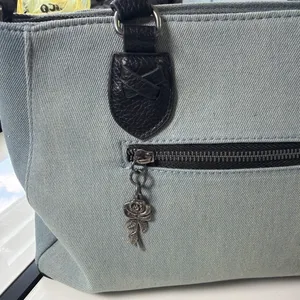 NWT Ed Hardy Denim Eagle Rhinestone Tote Bag - Y2K Vintage Style thumbnail 17
