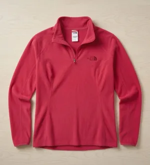 The North‎ Face Women’s Pink Quarter Zip Fleece Pullover Size Small thumbnail 1