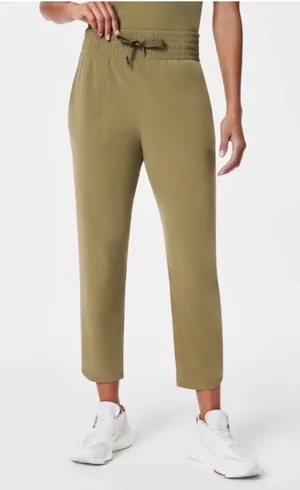 Spanx Out Of Office Trouser Tuscan Olive Small NEW thumbnail 1