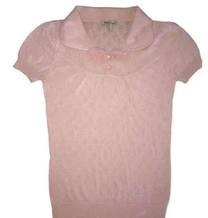 💕5️⃣ Forever 21pink collared top size Small thumbnail 1