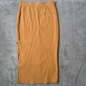 Nike Ribbed Knit Midi Slit Skirt Size S High Waist Stretch Pencil Straight‎ thumbnail 5