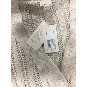 A New Day Cream Pointelle Knit Button Front Cardigan Plus Size 4X NEW. thumbnail 3