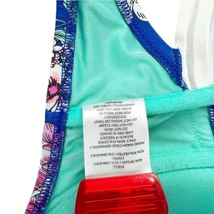 Shade & Shore Blue Floral Strapless Underwire Push-up Swim Bikini‎ Top Size 36C thumbnail 6