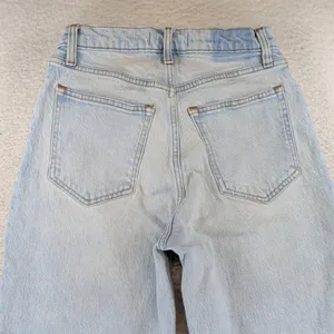 Abercrombie Fitch Curve Love 90s Straight Ultra High Rise Light Wash Jeans 26/2S thumbnail 5