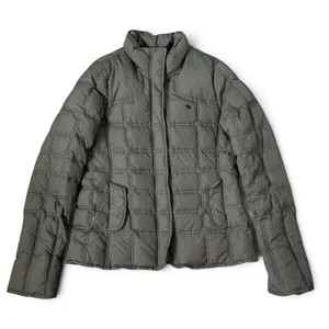 Vintage Y2K Abercrombie & Fitch Down Quilted Puffer Jacket Size L Green Military thumbnail 1