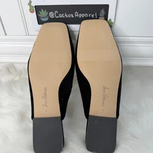 Sam Edelman Lavina Black Velvet Crystal Buckle Mule Flats Size 7 thumbnail 5