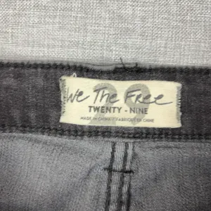 We The Free People Jeans Womens 29 Gray Charcoal Wash Flared Slim Stretch Denim thumbnail 3