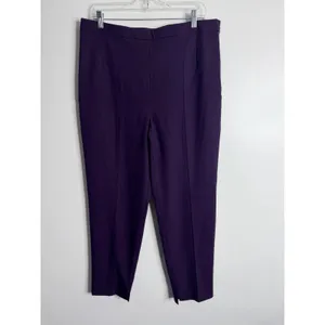Ann‎ Taylor Natalie Pant Size 12 Aubergine Career Wear Office Business Casual thumbnail 2