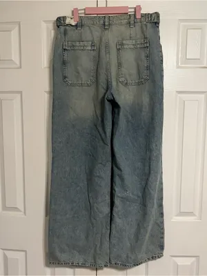 Free People We the Free Palmer Cuffed Baggy Jeans NWT thumbnail 4