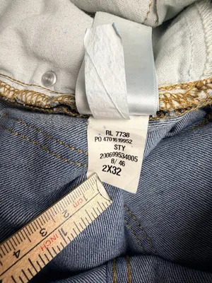 Lauren Ralph Lauren Womens Jeans Size 2 Blue Straight Leg 2x32 Stretch Denim thumbnail 6
