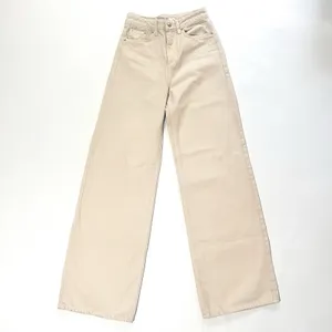 NA-KD Wide Leg‎ Jeans Women's 24 X 32 High Waist Beige Cream Pants Y2K Festival thumbnail 5